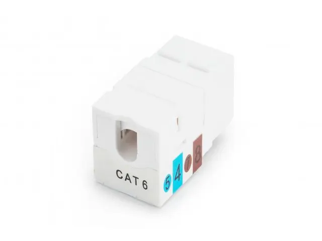 CAT 6 Keystone module onafgeschermd RJ45 naar LSA Wit