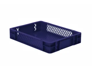 Euronorm-stapelbak 7l 75x400x300mm Wanden Opengewerkt Bodem Gesloten - 1