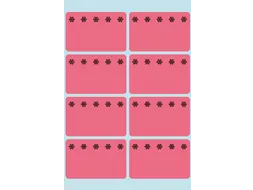 Etiket Herma 3772 26x40mm Diepvries Rood 48 stuks