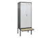 locker voor scheiding van kleding,HxBxD 2120x800x815mm,2vak