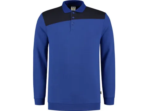 Tricorp 302004 polosweater, koningsblauw/marineblauw, maat S, per stuk