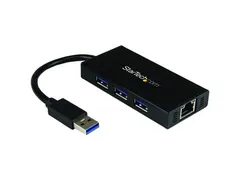 Draagbare USB 3.0 Hub met Gigabit Ethernet