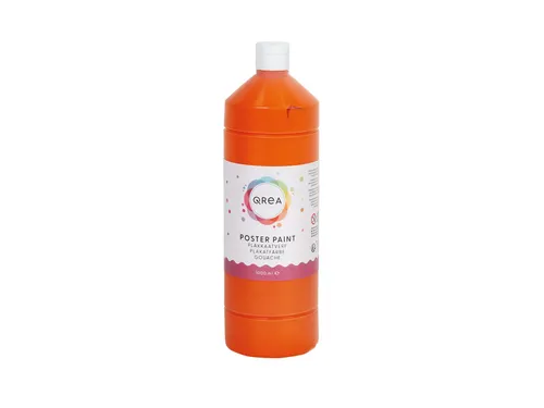 Plakkaatverf Qrea oranje 1000ml