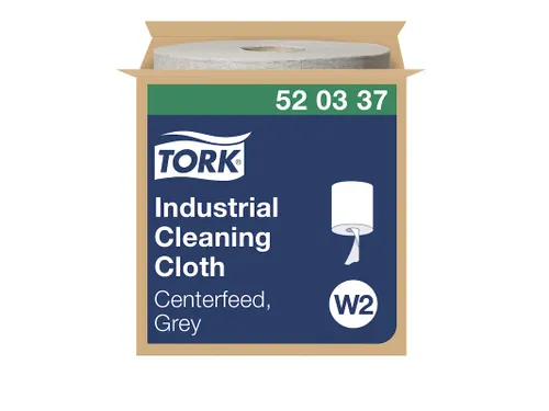 Reinigingsdoek Tork Industrial W1/2/3 nonwoven 390vel grijs 520337