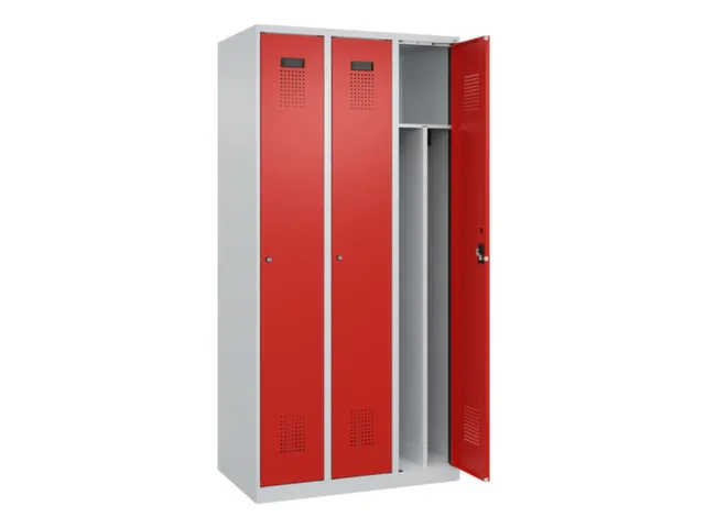 locker voor scheiding van kleding,HxBxD 1850x900x500mm,3vak