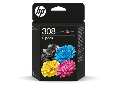 HP 308 Inktcartridges Zwart + 3 Kleuren Multipack
