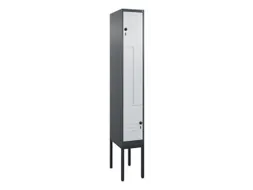 Z-garderobekast,HxBxD 2120x300x500mm,vak B 150/300mm,draaigrendel