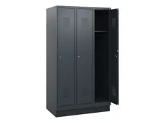 schoollocker,HxBxD 1630x900x500mm,3vak,vak B 300mm,cil.-slot,sokkel