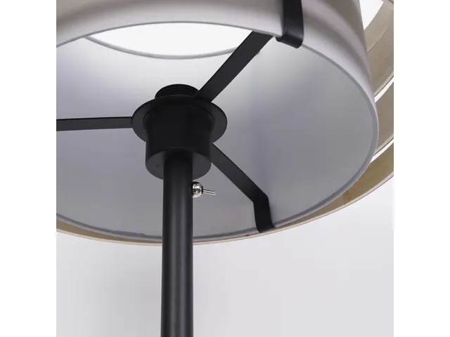 Vloerlamp staander Nextime Beam 157x20 cm metaal zwart