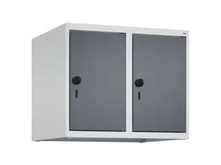 opzetkast,v. locker,2vak.,vak B 300mm,HxBxD 500x600x500mm,vleugeldeur - 1