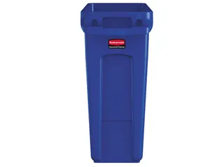 Slim Jim Afvalcontainer Met Luchtsleuven 60 Liter Blauw - 2