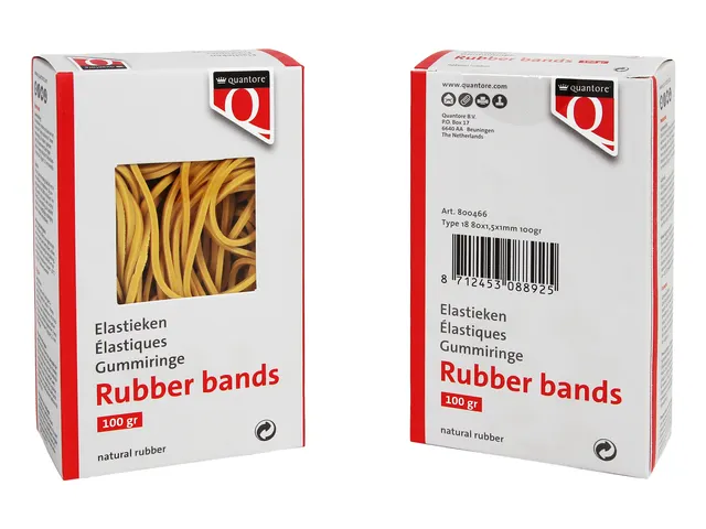 Elastiek Quantore 18 80x1,5x1mm 100gram