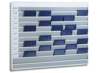 Werkplaats-/Opdrachtplanner Kunststof Profiel 1278x1575mm 10 Rijen - 1