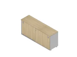 schuifdeurkast,HxBxD 730x1600x450mm,1xhouten vloer,2ordnerhoogte
