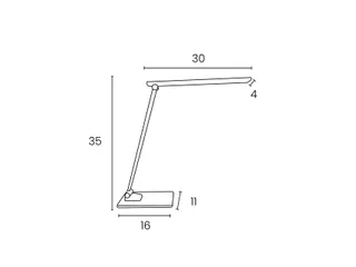 Bureaulamp Unilux Popy LED wit - 12