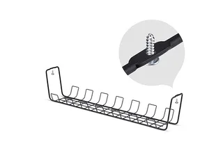 Kabelmanagement Tray voor onder bureau, 61,5cm Zwart - 6