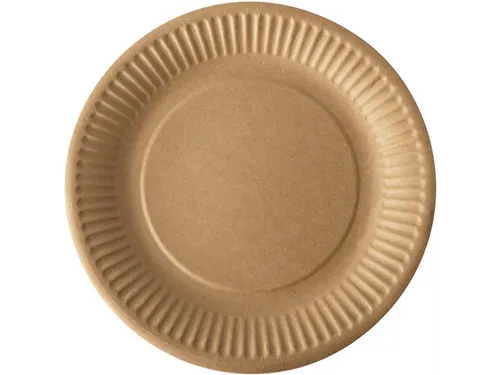 Papstar Pure Bord rond 19cm FSC karton bruin 20 stuks