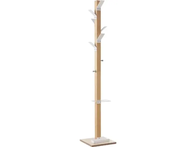 Kapstok Easycloth model A, uit hout, wit