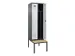 locker met bank,voor scheiding van kleding,HxBxD 2120x600x815mm,2vak