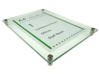 Menoor Deurbord Premium Glasslook A4 Plexiglas - 2