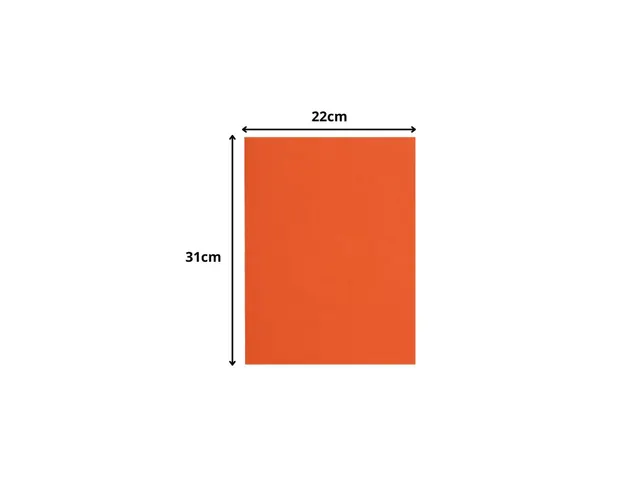 Vouwmap Exacompta Flash A4 80gr oranje 100 Stuks