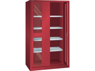 zwaarlastkast met zwenkdeuren,HxBxD 1950x1146x690mm,lak RAL3003 - 2