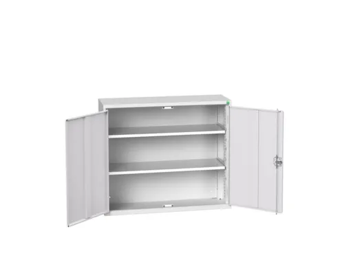 wandkast 900x1050x350mm 2xStalen bodem sokkel Ral 7035 front Ral 7035