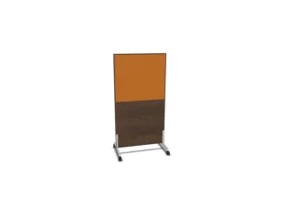 scheidingswand,HxB 1545x800mm,NV bruin hickory,BN3005-geel - 1