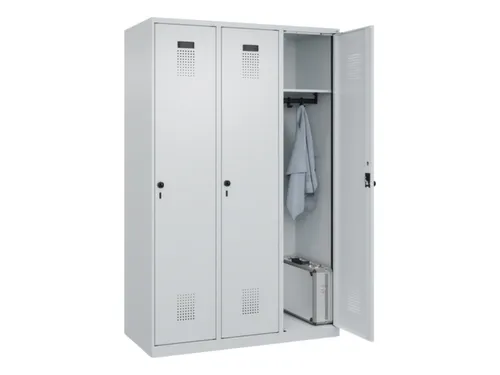 locker,HxBxD 1850x1200x500mm,3vak,vak B 400mm,draaigrendel