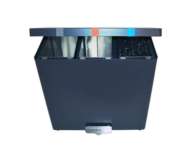 Brandveilige Pedaalemmer Recyclokick 3 Grafietgrijs 3x 34 liter