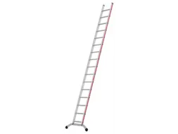 ladder,eenzijdig,16,verstevigde treden,balk L 4,22m,aluminium