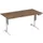 Elektrisch ihv bureau,HxBxD 730-1230x1600x800mm,blad notenboom