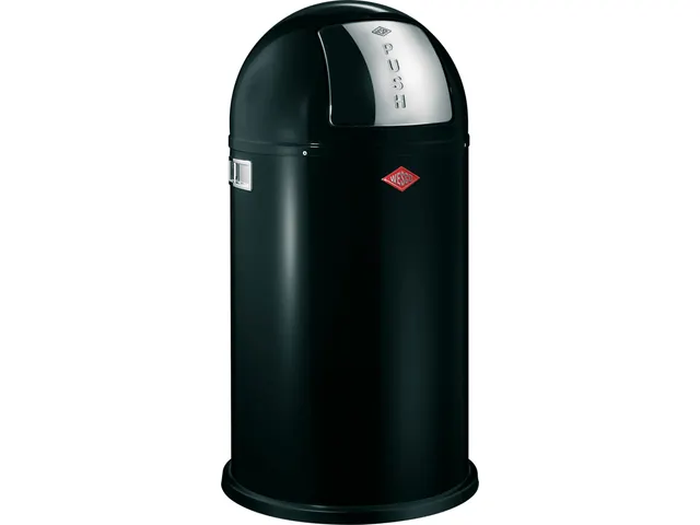 Wesco Afvalbak Pushboy 50 Liter Mat Zwart
