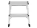vouwtrapje bordes H 400mm 2x2treden HxBxD 400x490x490mm aluminium