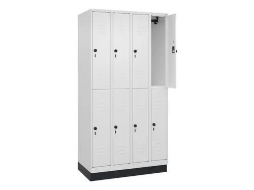 dubbeldekse locker,HxBxD 1950x1000x500mm,4x2vak.,vak B 250mm