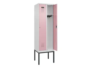 locker,HxBxD 2120x600x500mm,2vak,vak B 300mm,cil.-slot,voetonderstel - 1