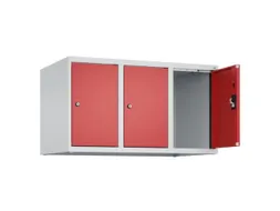 opzetkast,v. locker,3vak.,vak B 300mm,HxBxD 500x900x500mm,cilinderslot
