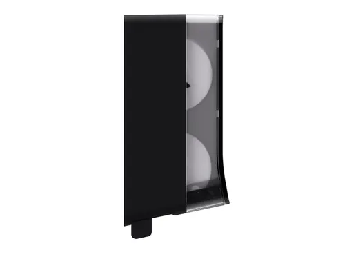 Toiletpapierdispenser Satino JT3 Hyginity systeemrol duo zwart 333423