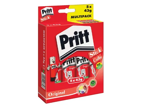 Lijmstift Pritt Original Groot 43gr Promopack 4+1 gratis