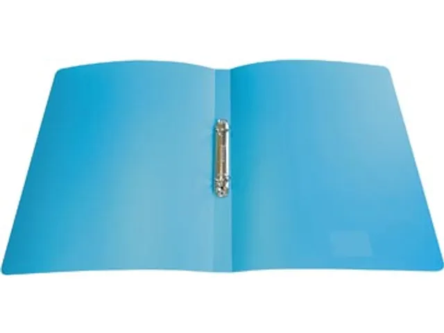 ringmap voor A4 uit PP 2 ringen van 16 mm turkoois