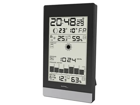 Weerstation Technoline WS 9050 108x184x28mm zwart/zilver met 1 buitens