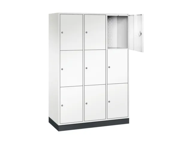 grootvolume-lockersysteem,HxBxD 1950x1220x500mm,3x3vakken,cil.-slot