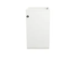 V-Part Modulaire Afvalbak met Deur en Zakhouder 85 liter Wit