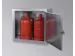gasflessenkast,v. 2x11kg fles,HxBxD 750x860x400mm,m. dak,vleugeldeur