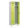 locker voor scheiding van kleding,HxBxD 1950x600x500mm,2vak