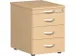 mobiel ladeblok,HxBxD 570x430x600mm,4lade(n),cil.-slot,romp beuken