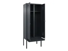 locker met bank,voor scheiding van kleding,HxBxD 2120x800x815mm,2vak