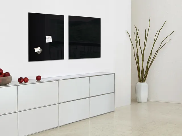 glasmagneetbord Sigel Artverum 48x48x1.5cm zwart