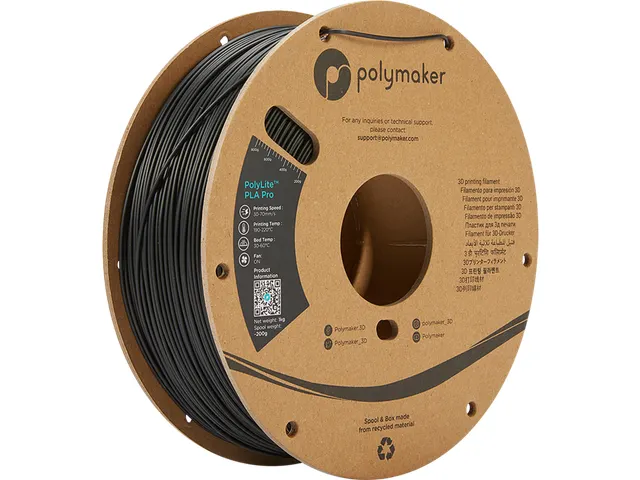 Polymaker PolyLite PLA PRO 3d filament 1,75 mm Black 1kg