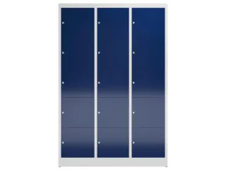 lockerkast,HxBxD 1800x1185x500mm,3x5vakken,vak B 395mm,cil.-slot - 3